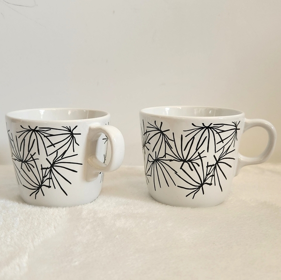 Ikea 15199 Vintage Maria Vinka Ungdom Black White Starburst Coffee Tea Mug 7 Oz - Picture 1 of 11